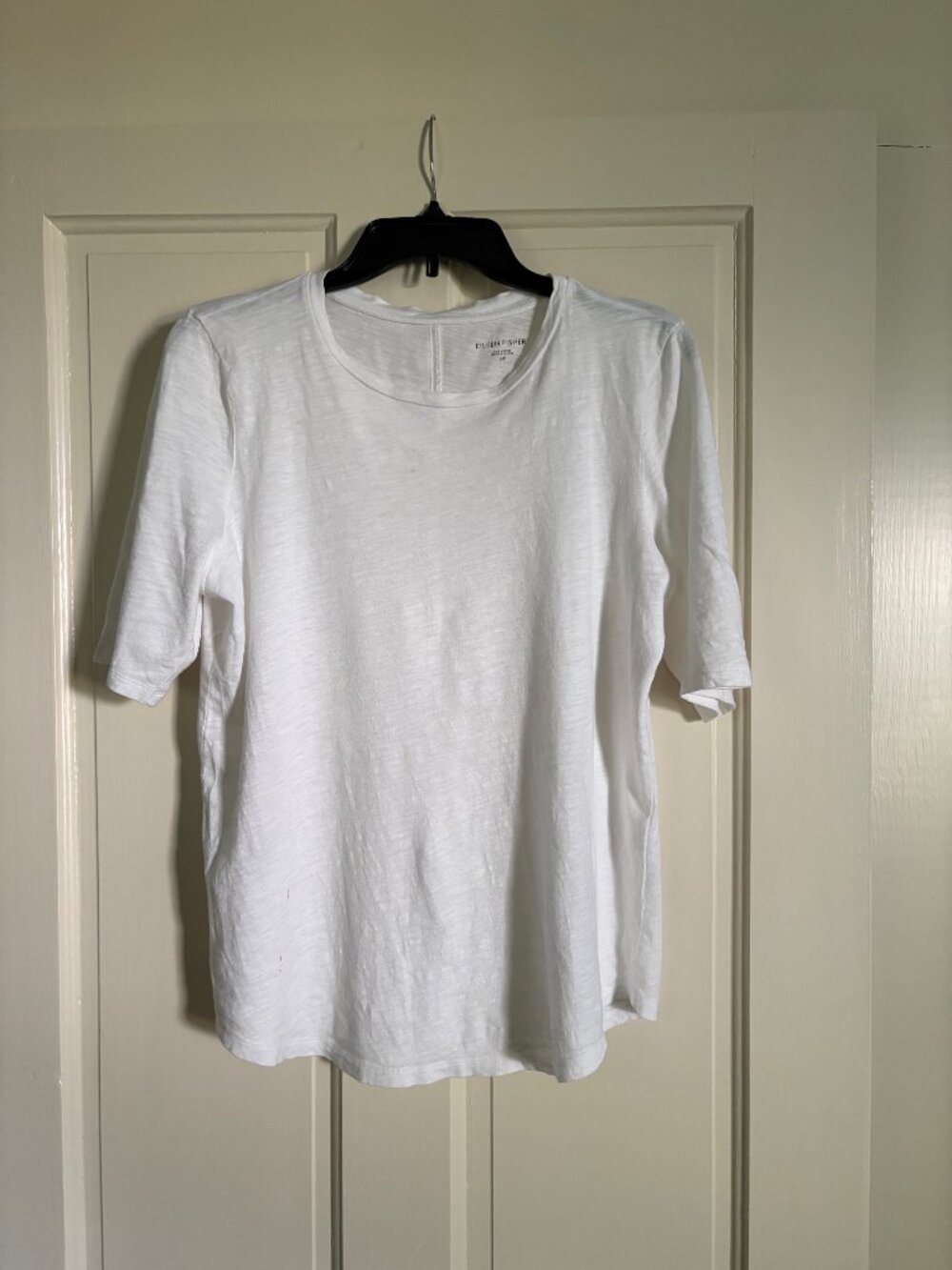 Eileen Fisher Organic Cotton Elbow Length Tee